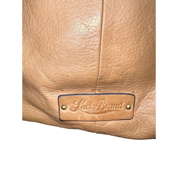 Lucky Brand Loredo Fringed Leather Boho Hobo Tote - Picture 4 of 11